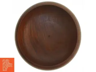 Hånddrejet Teak Træskål (str. Ø 18 cm)