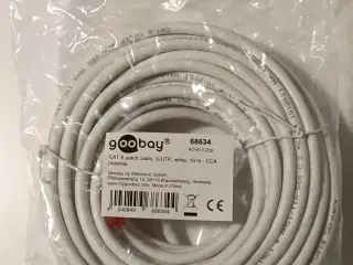 Netværkskabler, 10m. Hvid LAN UTP cat 6