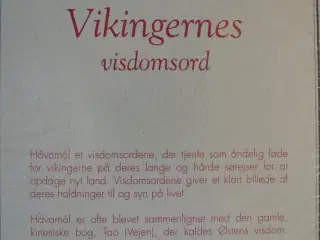 havamal - vikingernes visdomsord - ny i plast, ove