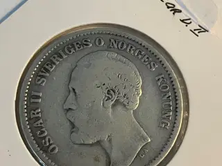 2 Kronor 1876 Sweden
