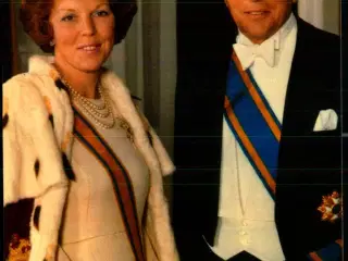 Dronning Beatrix - Prins Claus - Holland -  spanjersberg 830 - Ubrugt