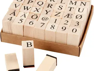 Stempelsæt 13x13 mm med 42 forskellige stempler