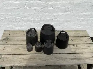 Gamle vægt lodder