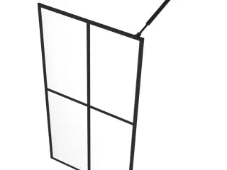 Bruseafskærmning 90x195 cm hærdet glas klart