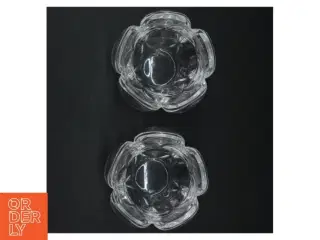Glas lysestager (str. H 9,5 cm, ø 12 cm)