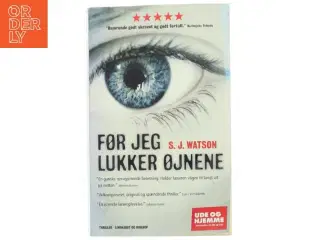 Thrillerroman &#39;Før jeg lukker øjnene&#39; fra Lindhardt og Ringhof
