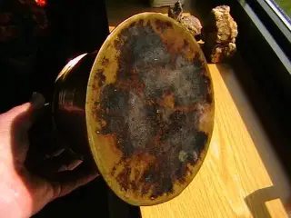 Vandkeddel i Messing, ældre, men fin.