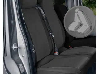 Sædeovertræk passagerside Trafic III 2014- Split