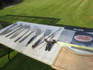 9 stk Forskellige Grill udstyr 