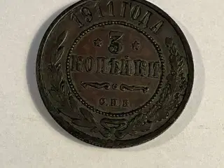 3 Kopeks Russia 1911