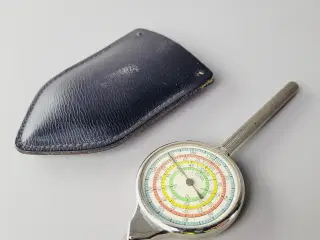 ⭐️- 🗺️ Vintage Kortmåler / Curvimeter i Læderetui