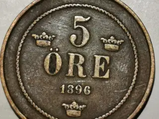 5 øre 1896