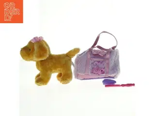 Legetøjs hund med tilbehør (str. 24 x 22 cm)