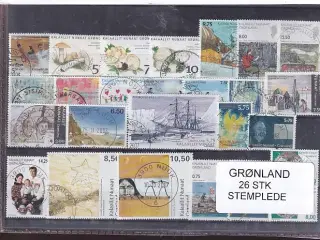 Grønland - 26 Stk. - Stemplet