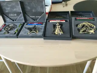 Georg Jensen juleuroer i platinium ( sølv farvet)