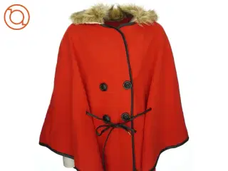 Poncho jakke med krave
