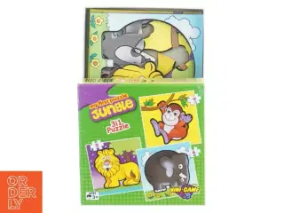 Børnepuslespil med jungledyr fra Vini-game (str. 13,5 x 13,5 cm)
