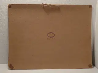 Christian Blache: Papir farvelitografi på pap.1898