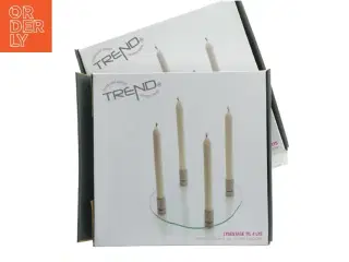 2 stk lysestage til 4 lys - advent (str. 28 x 28 cm)
