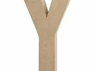 Bogstav, Y, H: 20 cm, B: 11,5 cm, tykkelse 2,5 cm, 1 stk.