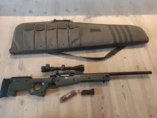 Sniper rifle l96a1 3-9x40 scope med lys hardball 