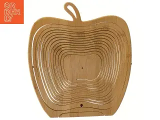 Bambus skåleformet æble (str. 30x27 cm)