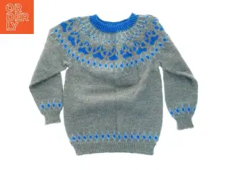 Strikket sweater (str. 40 x, 54 cm ærme 39 cm)