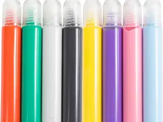 Lyspenne, ass. farver, 8x30ml/ 1 pk.
