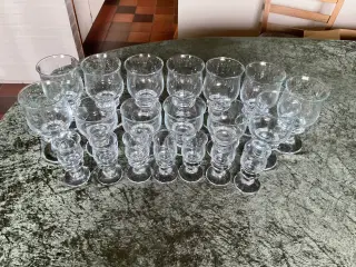 Holmegård Tivoli glas, næsten som nye.