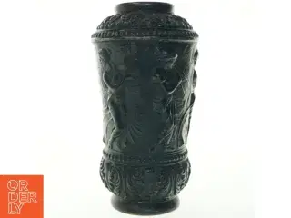 Dekorativ vase med reliefmønster (str. 35x18 cm)