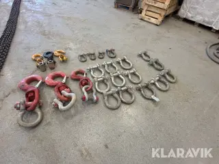 Sjalker & krankroge. 23 styk