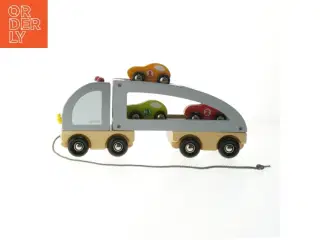 Trælegetøjsbiltransport fra Janod (str. 30 cm)