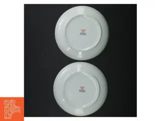 Hvide porcelænstallerkener fra Aida (str. Ø. 17,5 cm)