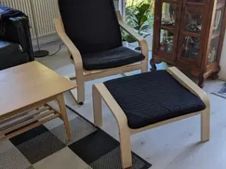 Lænestol & fodskammel
