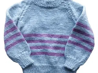 håndlavede baby sweater, str. 80