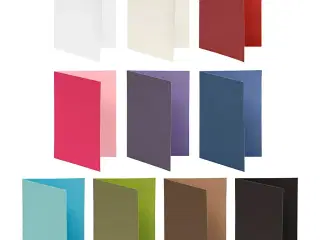 Brevkort, kort str. 10,5x15 cm, Indhold kan variere, 250 g, ass. farver, 30pk./ 1 pk.