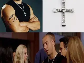 * Sterlingsølv; Fast and the Furious-halskæde med