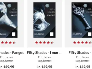 Fifty Shades  3 bøger