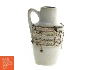 Keramikvase med hank fra W. Germany (str. 14 cm)