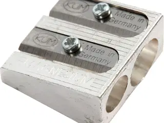 Dobbelt blyantspidser i metal til 8-11 mm blyanter