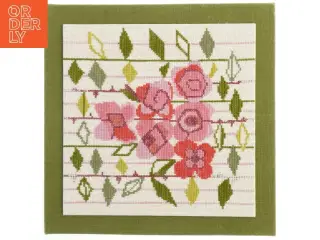 Broderet vægkunst (str. 36,5x36 cm)