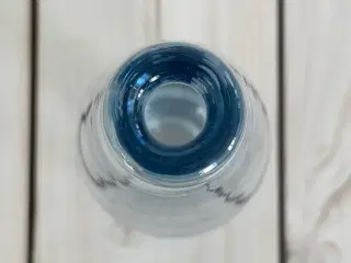Vintage glas vase med fugle