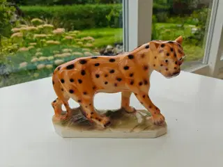 Leopard porcelæns figur