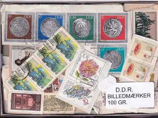 D.D.R. 100 g. Billedmærker. - Sjældent Klip