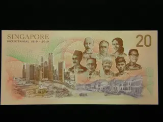 Singapore  20 Dollars  2019  Unc.
