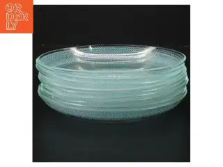 Set med 9 glas tallerkener (str. 9 stk Ø 16 cm)