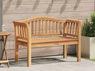 Havebænk 120x53.5x85 cm Solid Teak