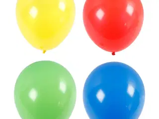 Balloner, kæmpe, diam. 41 cm, blå, grøn, rød, gul, 4stk./ 1 pk.