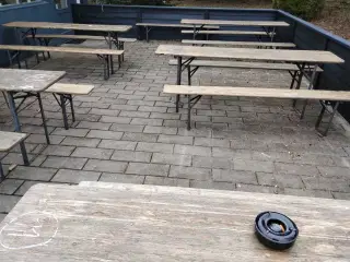 Sammen klappe lige bor bænke 