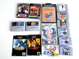 En masse retro spil! Se priserne i beskrivelsen